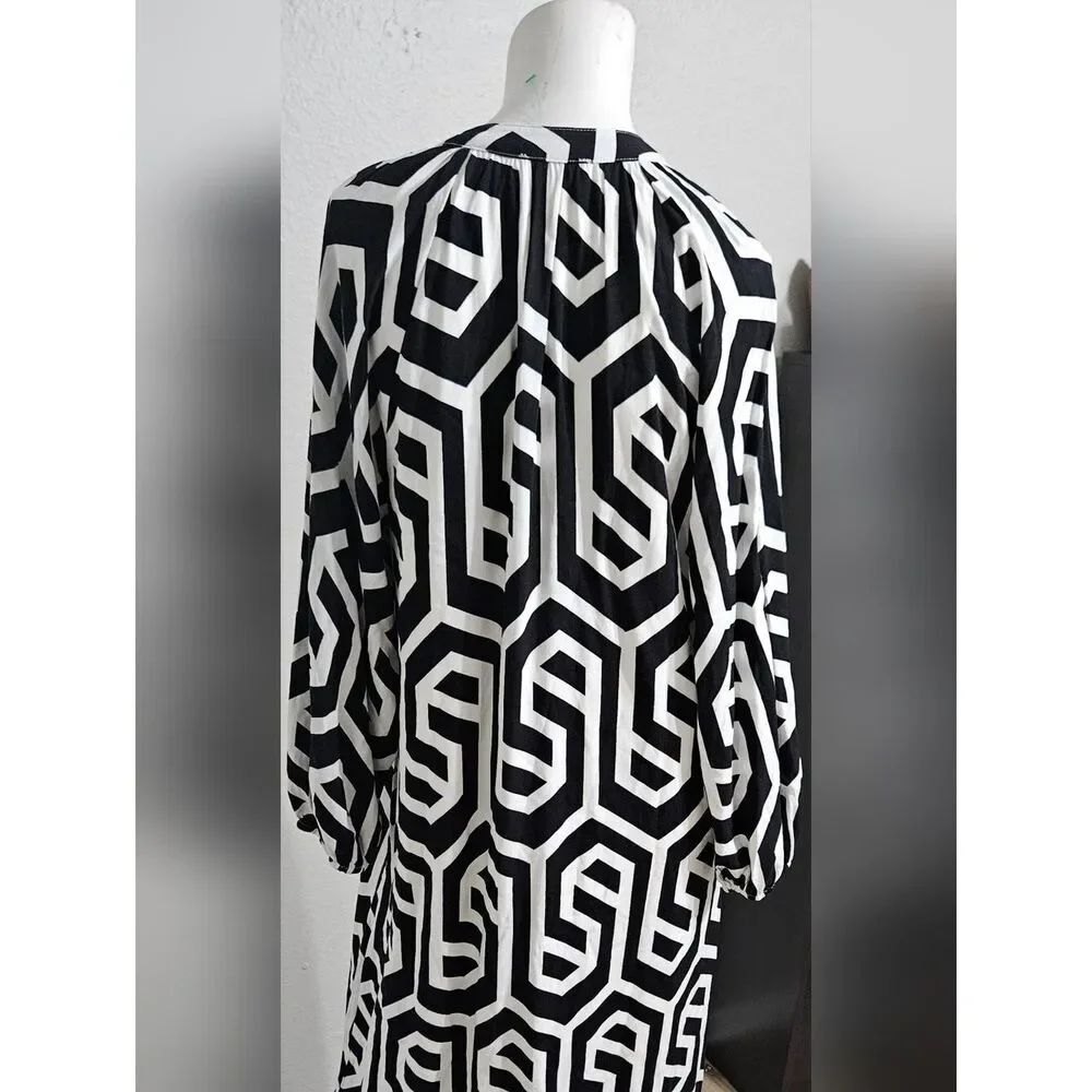 SSYS the label geometric midi dress size S - Picture 8 of 11